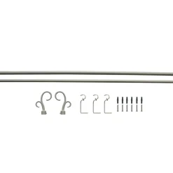 Kit Tringle Extensible 167-305 cm embouts crosse blanc