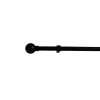Kit Tringle Extensible 167-305 cm embouts boule noir