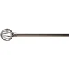 Kit tringle extensible embout globe brossé L210/380cm