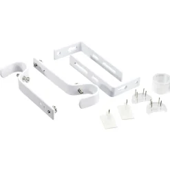 Kit tringle fixe embout mini boule blanc mat L180cm