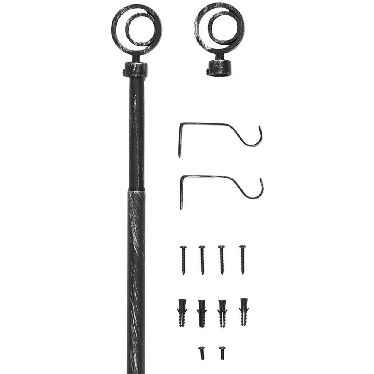 Kit tringle métal extensible