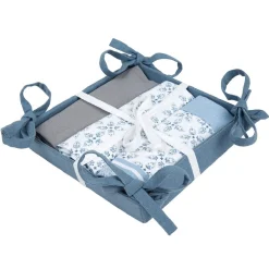 Lot 3 torchons + panière à pain