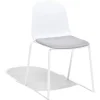 Lot de 2 chaises Lilou 53x50x85cm blanches