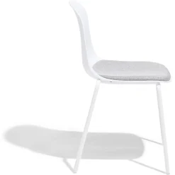 Lot de 2 chaises Lilou 53x50x85cm blanches