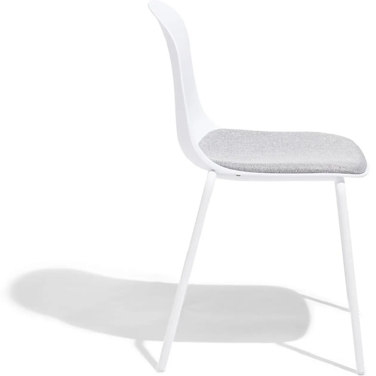 Lot de 2 chaises Lilou 53x50x85cm blanches