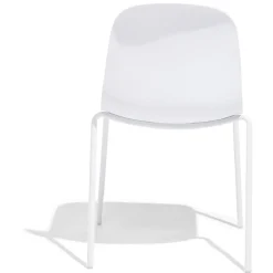 Lot de 2 chaises Lilou 53x50x85cm blanches