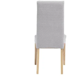 Lot de 2 housses de chaise polyester gris 45xH45x40cm