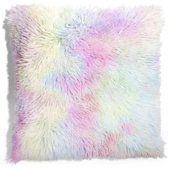 Lot de 2 housses de coussin tie and dye rose 45x45cm