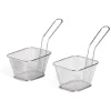 Lot de 2 paniers à frites inox argenté 19,5x17,5x8,5cm