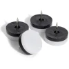 Lot de 4 patins de meuble avec pointe Ø25 mm