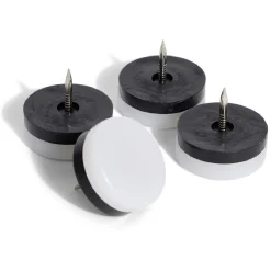 Lot de 4 patins de meuble avec pointe Ø25 mm