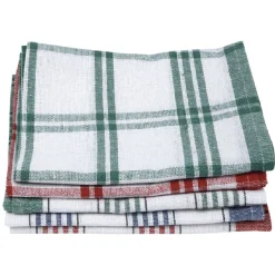 Lot de 5 torchons en coton