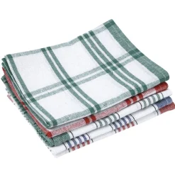 Lot de 5 torchons en coton