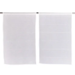 Lot de 2 vitrages 60x90cm blanc