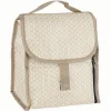 Lunch bag réfrigérant blanc écru motif macramé 2,3 L