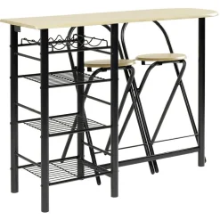 Mange-debout + 2 tabourets de bar pliants Oregon