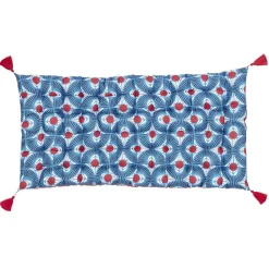 Matelas de sol imprimé avec pompons 120x60cm