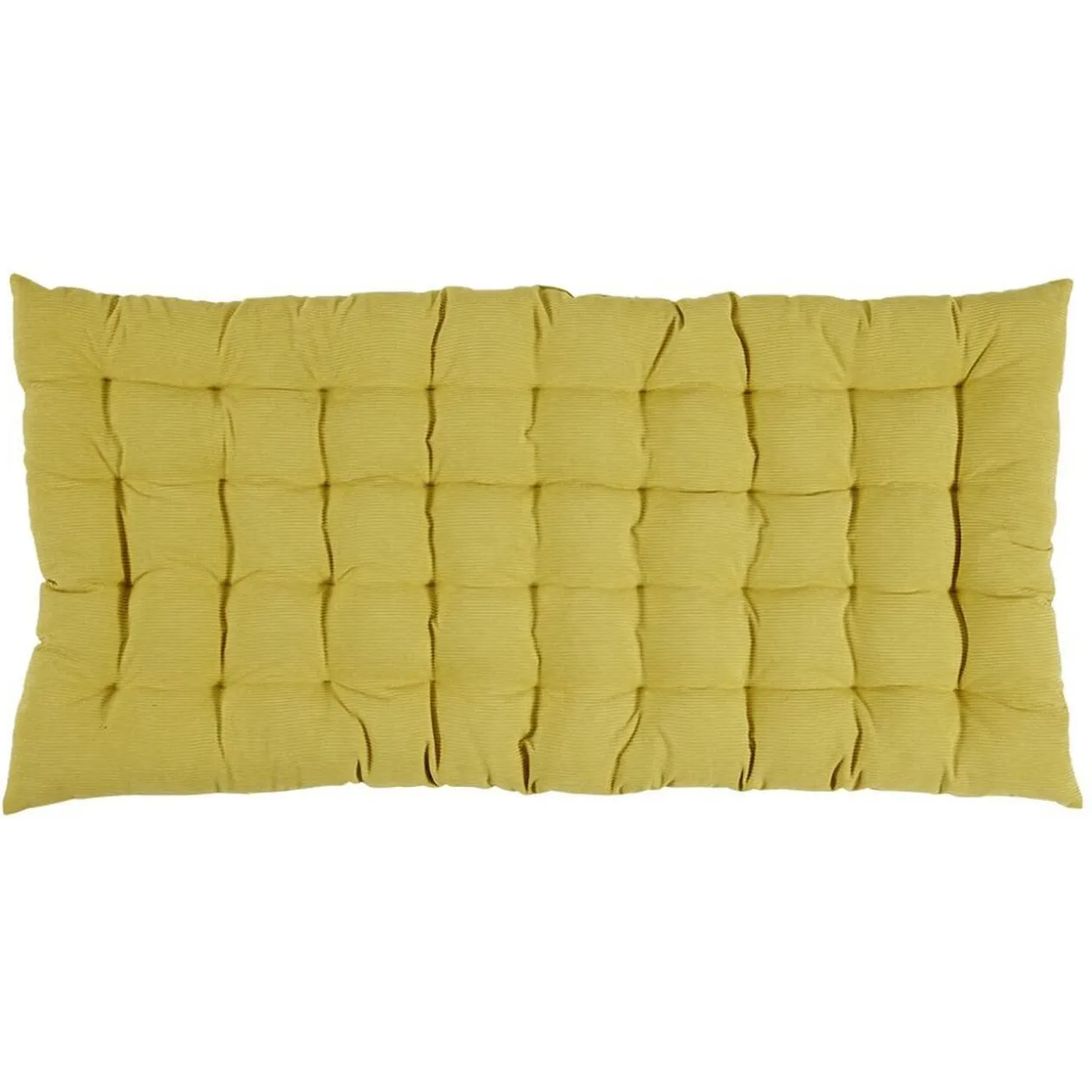 Matelas de sol velours côtelé 120x60cm jaune
