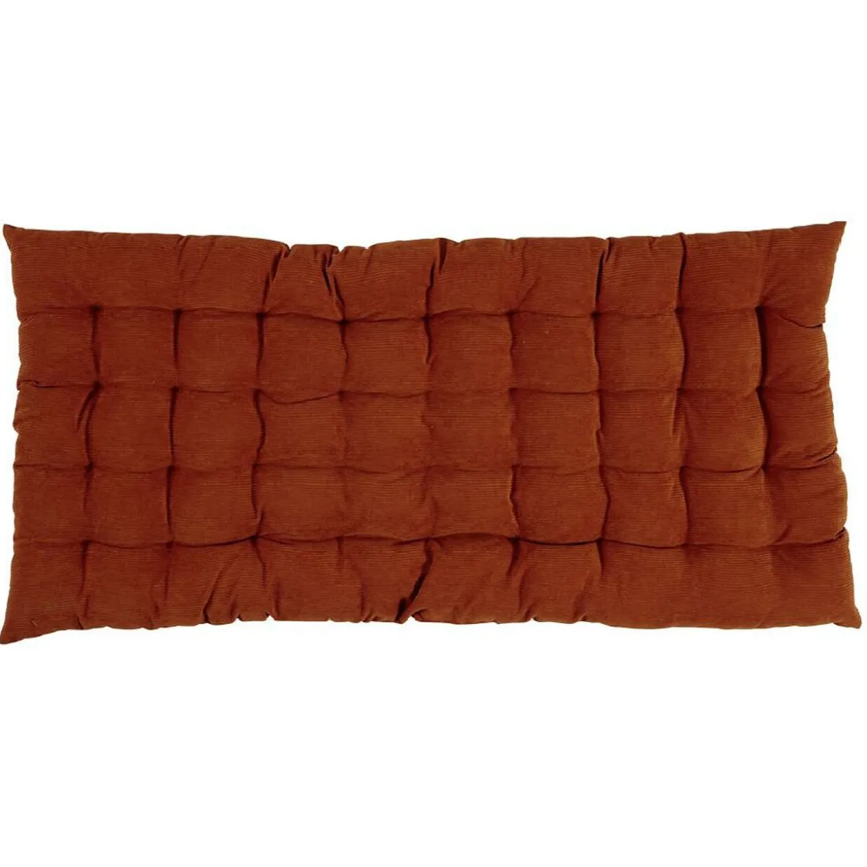 Matelas de sol velours côtelé 120x60cm orange