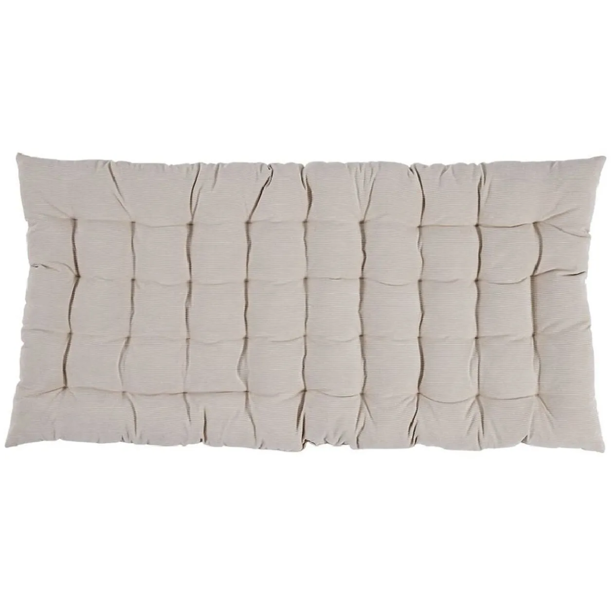 Matelas de sol velours côtelé 120x60cm beige