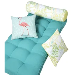 Matelas nomade et 3 coussins design exotique