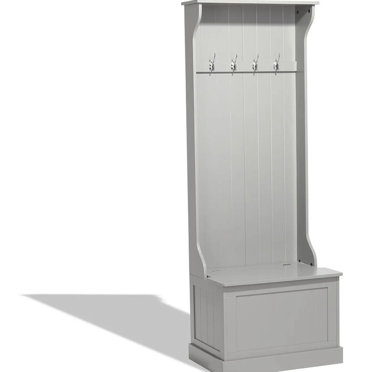 Meuble à chaussures Louis gris clair