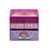 Meuble de rangement enfant motif licorne