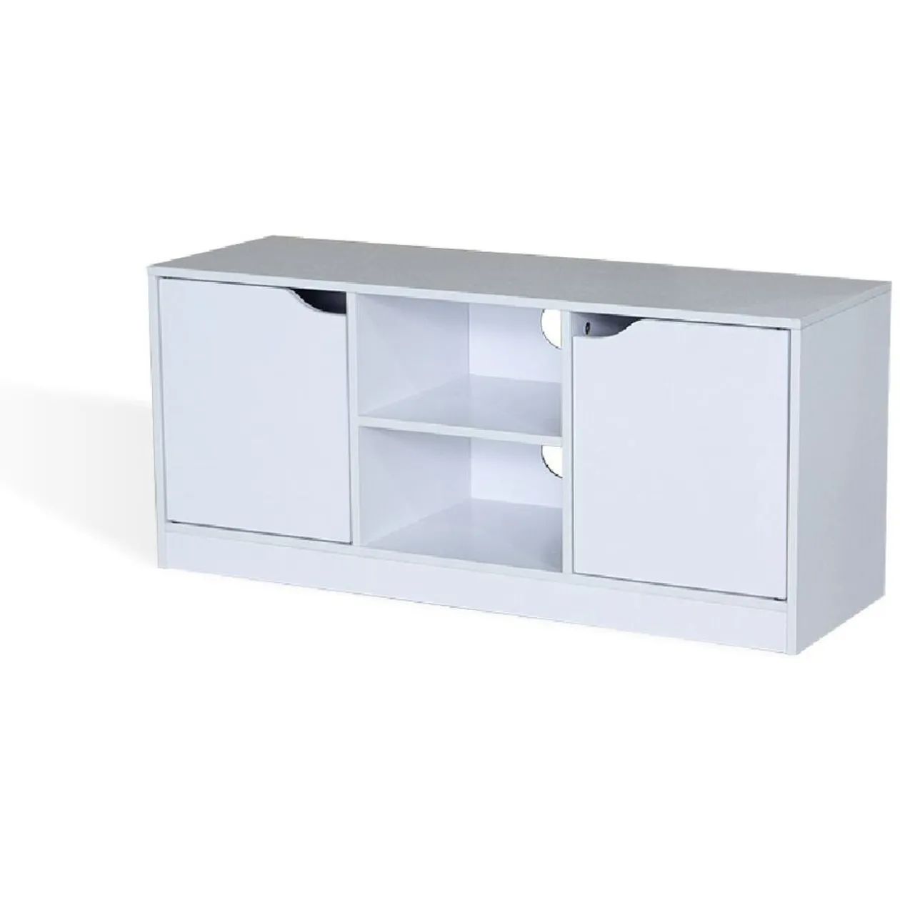 Meuble TV Adam en bois blanc