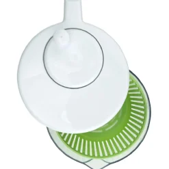 Mini essoreuse à salade vert et blanc