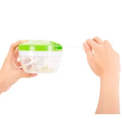 Mini hachoir manuel blanc et vert