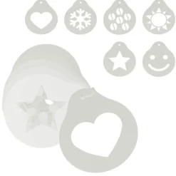 Mini pochoir à café x6 Metaltex