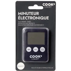 Minuteur électronique noir