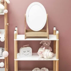 Miroir coiffeuse enfant Bella en bois 32x24xH49cm