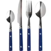 Ménagère 16 pièces bleu foncé