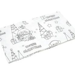 Nappe à colorier motifs Noël 135x240cm