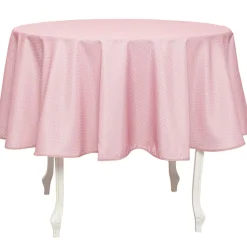 Nappe antitâches ronde rose
