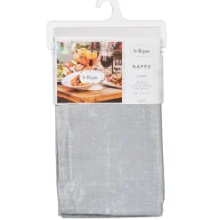 Nappe carrée grise argentée