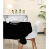 Nappe carrée noire unie