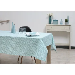 Nappe coton motif géométrique