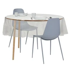 Nappe cristal carrée transparente paillettes multicolores 150x150cm