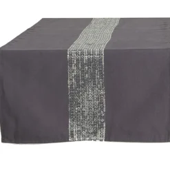 Nappe de table blanche et sequins