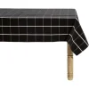 Nappe de table coton imprimée carreaux noir ou blanc