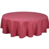 Nappe de table ronde rose fuchsia unie