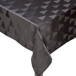 Nappe en tissu noir motif triangles