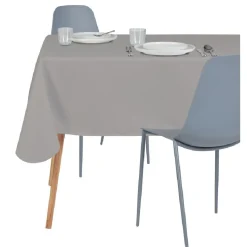 Nappe en tissu 140x200cm polyester gris clair