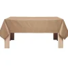Nappe enduite rectangulaire taupe