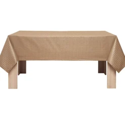 Nappe enduite rectangulaire taupe