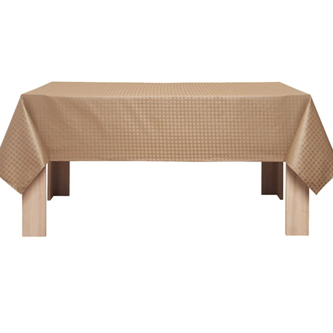 Nappe enduite rectangulaire taupe
