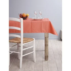 Nappe enduite rectangulaire corail
