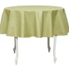 Nappe enduite ronde verte